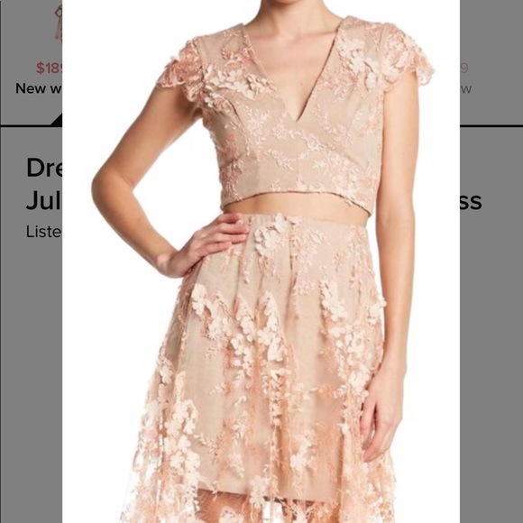 open lace back dress Layana Gown – Dress the Population main image 1